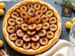 Mirabelle Plum Tart, generous and family-friendly