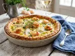 Tarte aux saint-jacques sole et légumes, express à préparer