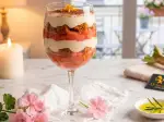 Tiramisu à la rhubarbe et pain d'épice, généreux et familial