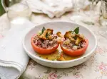 Photo recette Tomates farcies de canard et girolles