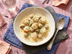 Photo recipe Vanets and small Paris mushrooms in Jurançon cream