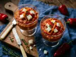 Photo recette Verrines de poivrons à la féta