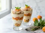 Photo recipe Glasses of yoghurt and coconut