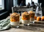 Photo recipe Glasses of yoghurt and coconut