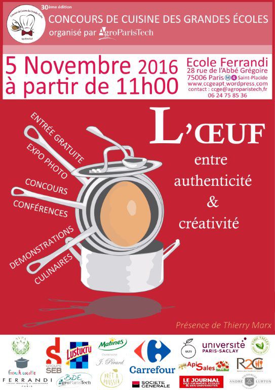 Concours de cuisine des grandes écoles 2016