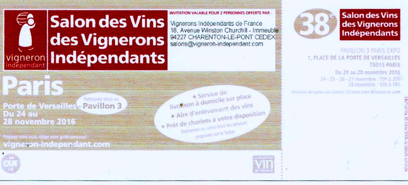 SALON DES VITICULTEURS INDEPENDANTS