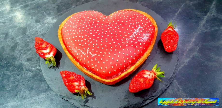 Tarte cœur de fraises