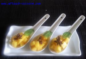 Cuillères de mangue et badiane