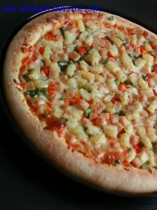Ma.. pizza hawaïenne à croûte épaisse