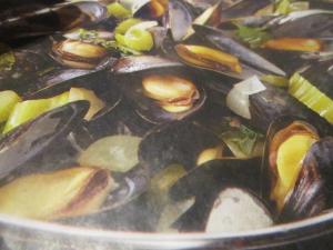 Moules à la marinière comme en Nouvelle Zélande