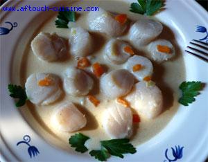 Nage beurrée de St Jacques