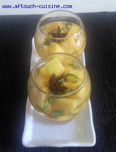 Nage de mangue à la verveine