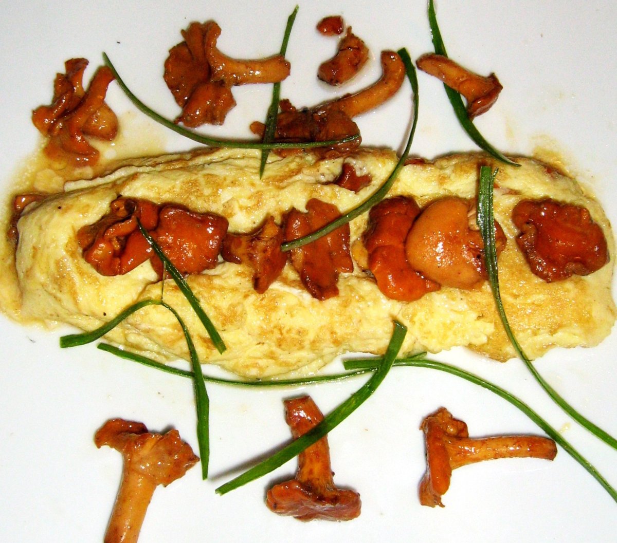 Omelette aux girolles
