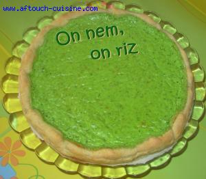 Quiche verte à la brousse