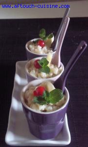 Riz au lait à la banane