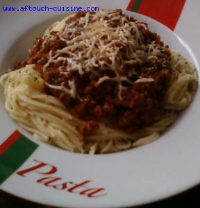 Spaghetti à MA bolognaise