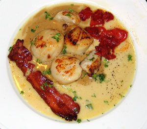 Saint-Jacques à la réglisse