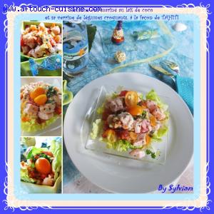 Saumon cru mariné à la tahitienne