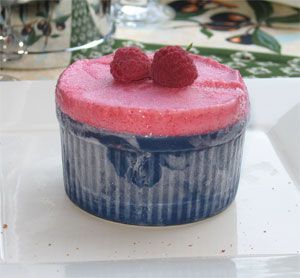 Soufflé glacé aux framboises