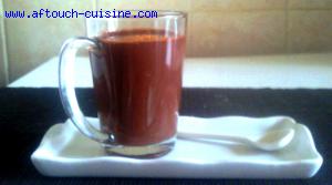 Soupe de chocolat aux épices