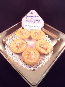 Tartelettes au riz à la crème et amandes