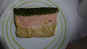 Terrine de saumon aux épinards et poireaux