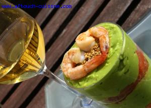 Tiramisu salé aux crevettes