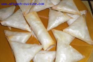 Samoussas, Triangles à la crème de poireaux