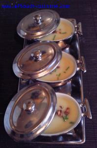 Velouté de topinambours aux noisettes