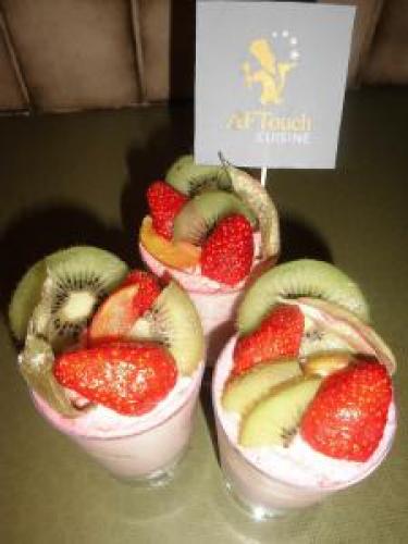 Verrines façon charlotte aux fraises