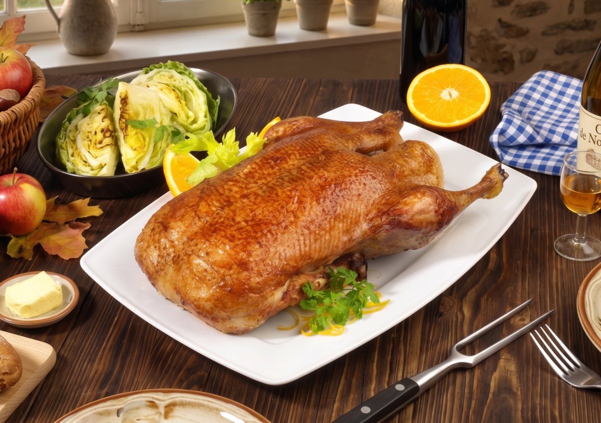 Canard rôti