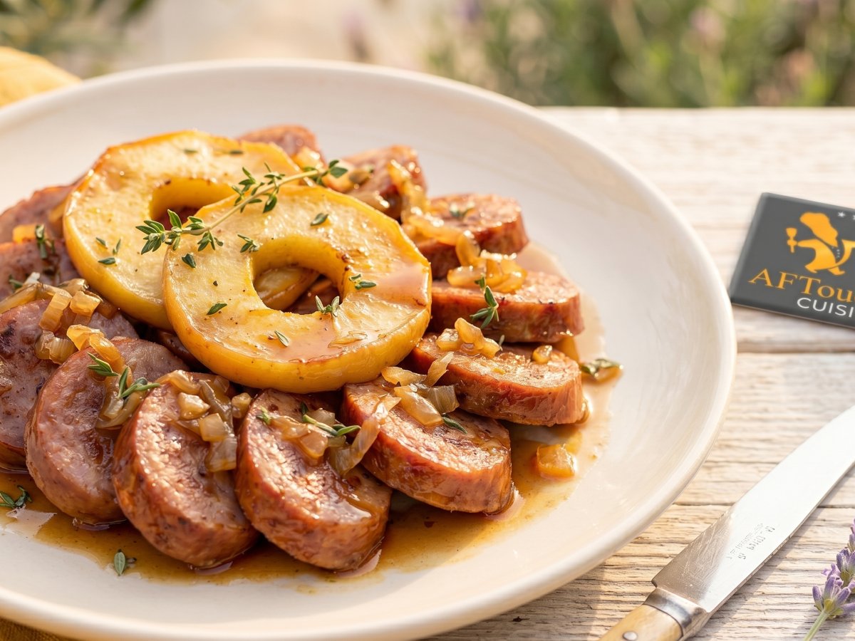 Les rouelles d'andouille de Vire à la normande