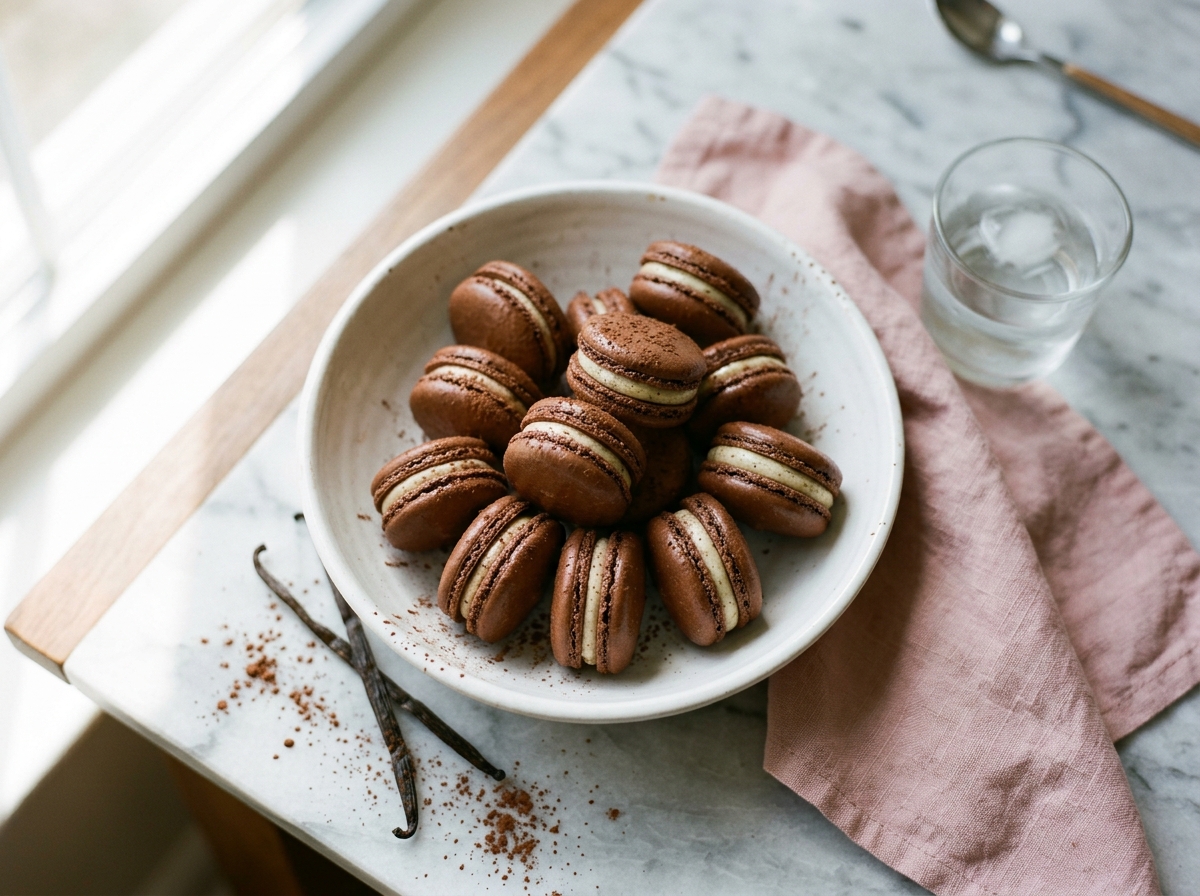 Macarons à la crème pâtissière