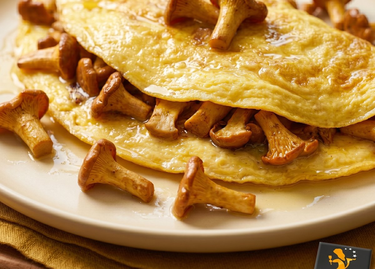 Omelette rapide aux girolles