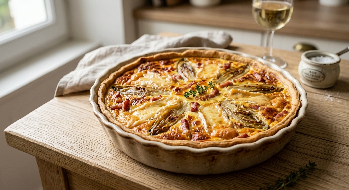 Quiche chicons et maroilles