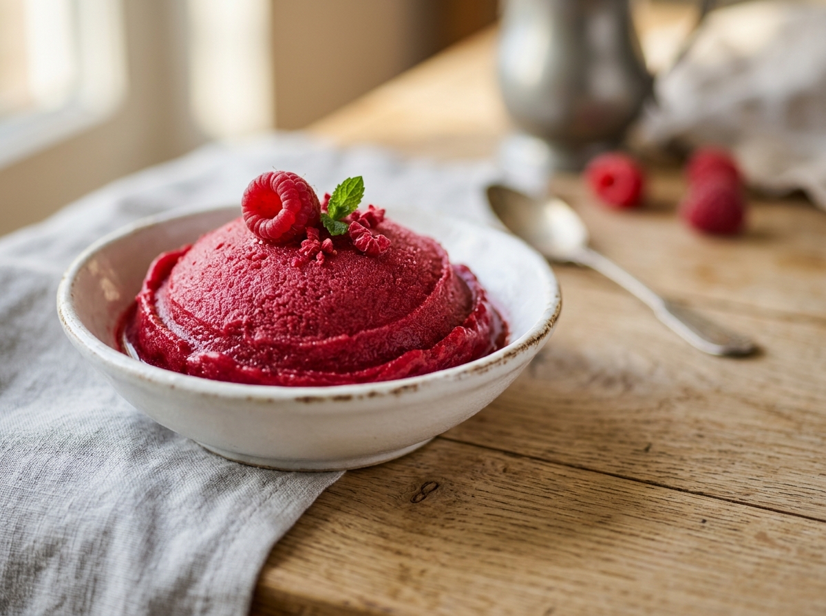 Sorbet de framboise