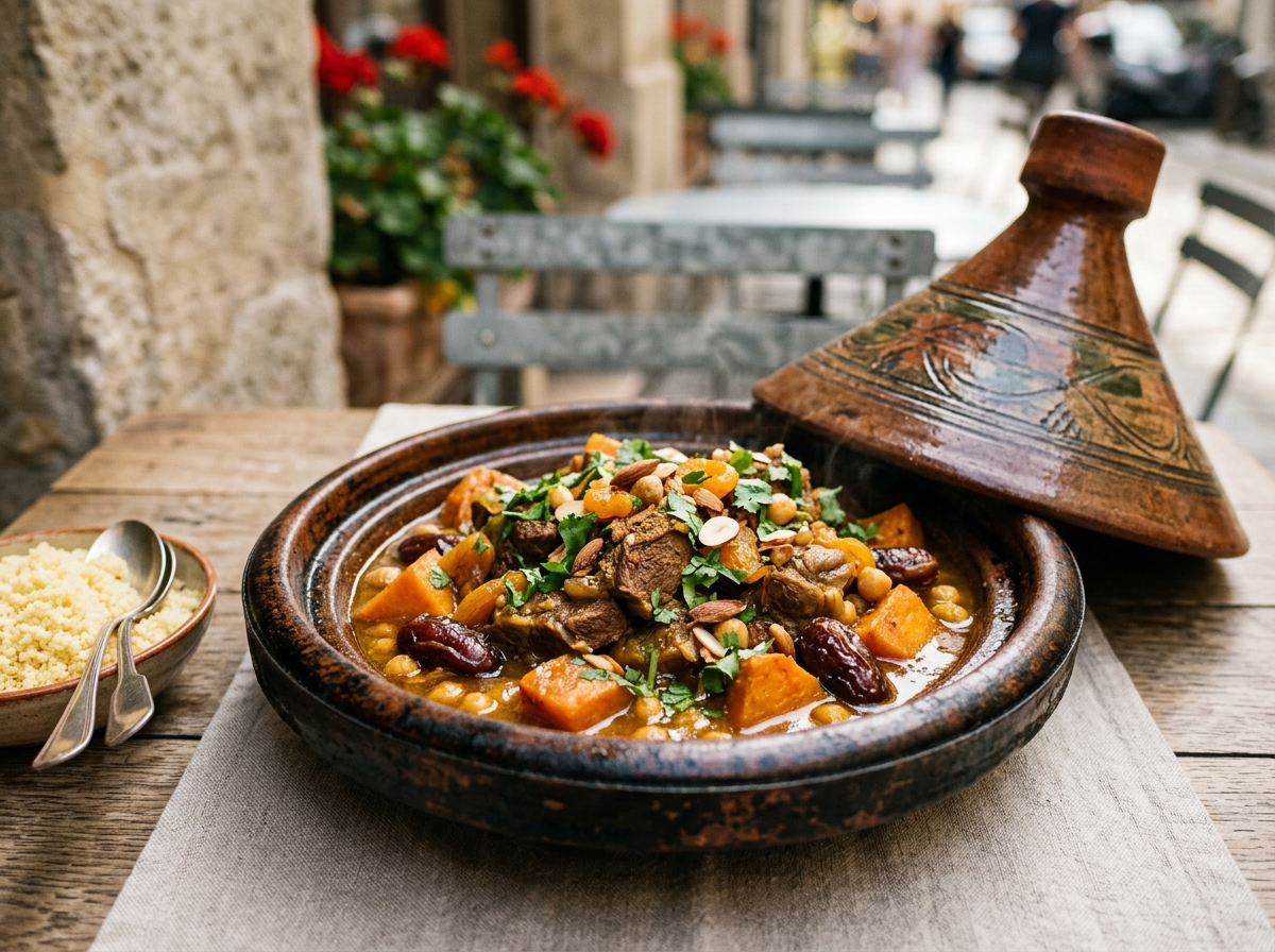 Tajine d'agneau aux patates douces