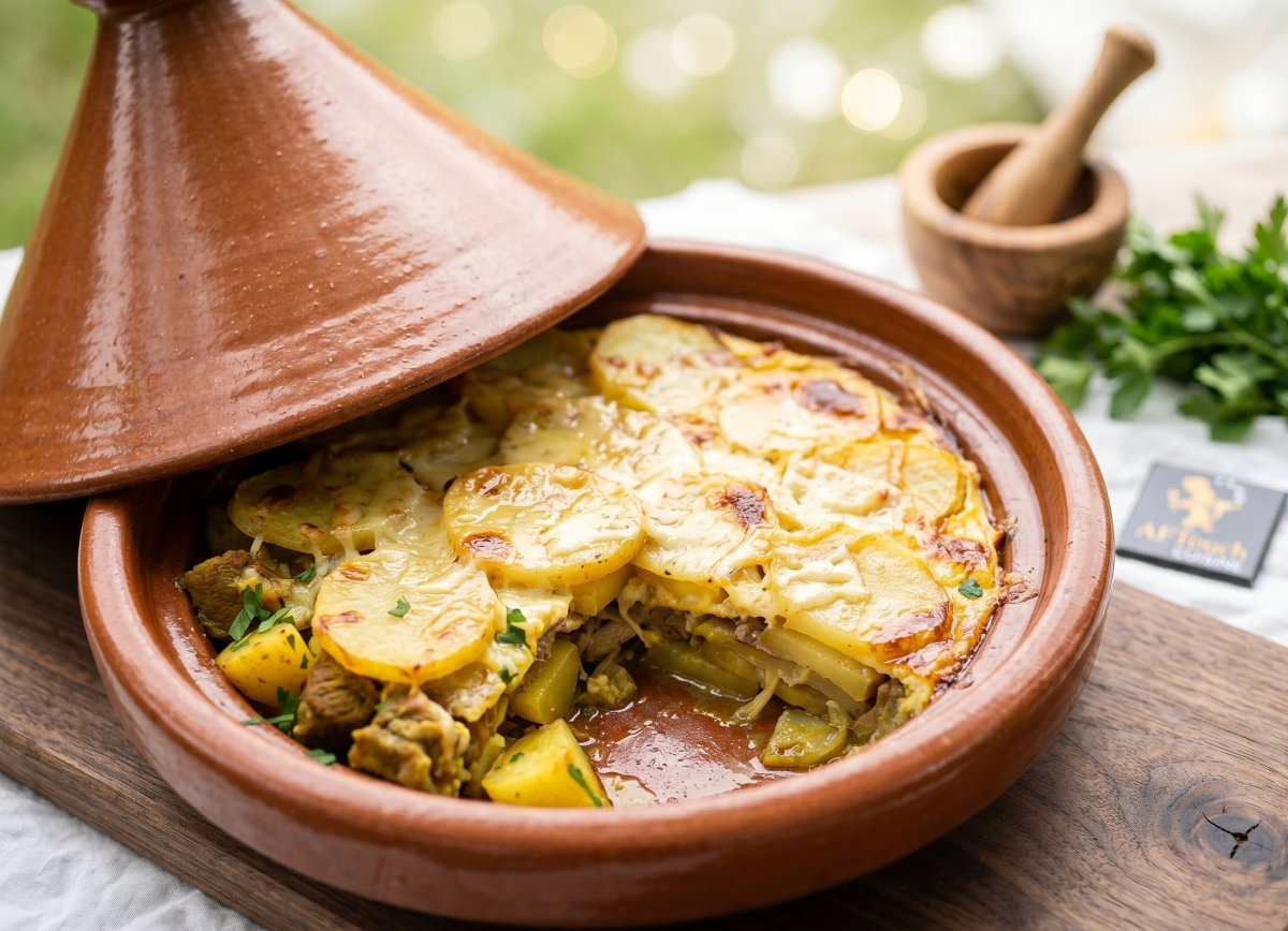 Tajine tunisien aux pommes de terre et viande