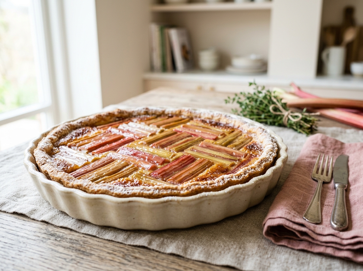 Tarte à la rhubarbe