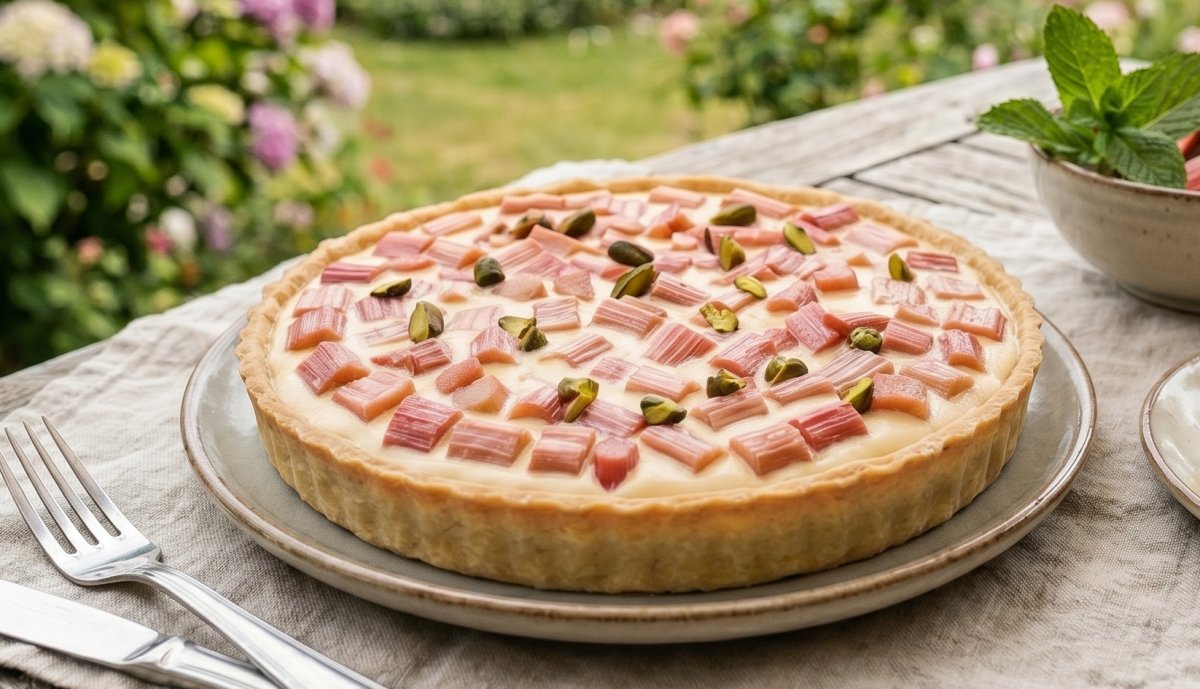 Tarte rhubarbe mascarpone