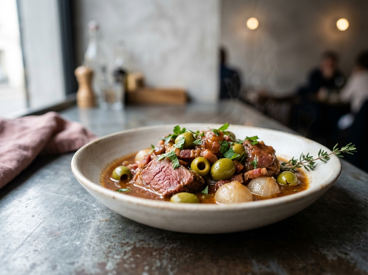 Veau aux olives