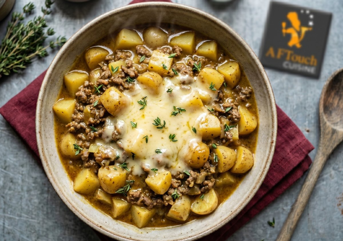 Viande hachée et pommes de terre